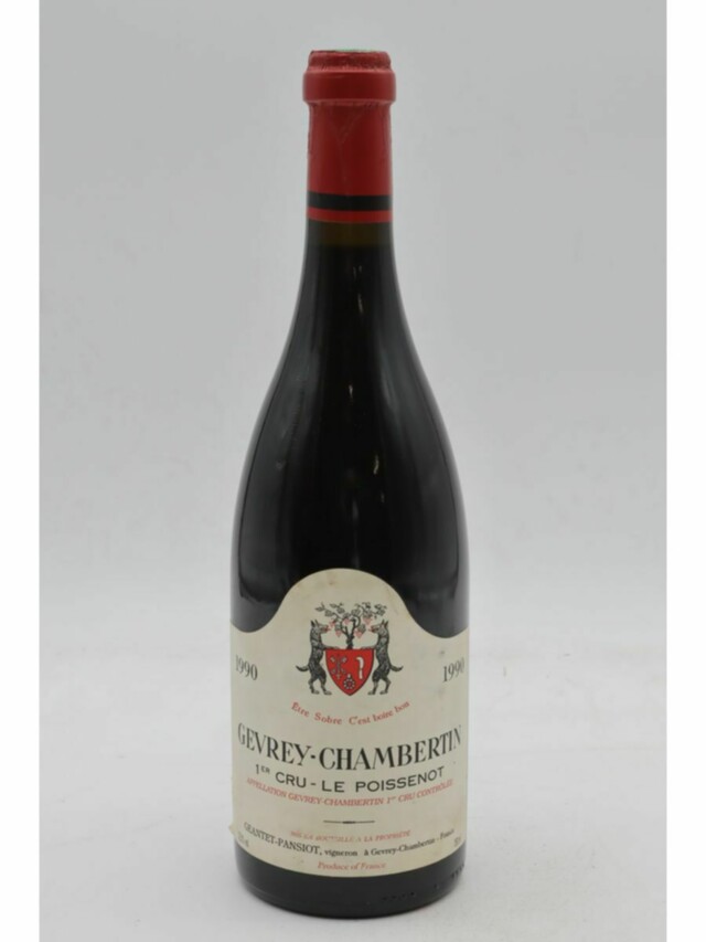 Geantet Pansiot Gevrey Chambertin Le Poissenot 1er Cru, 1990