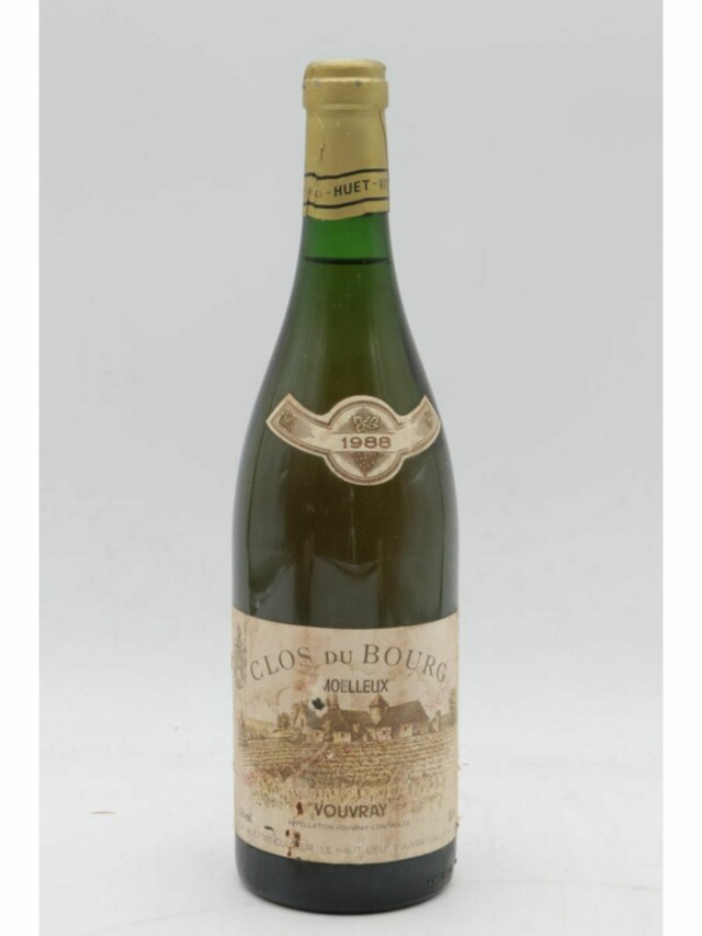 Huet Vouvray Clos Du Bourg Moelleux, 1988