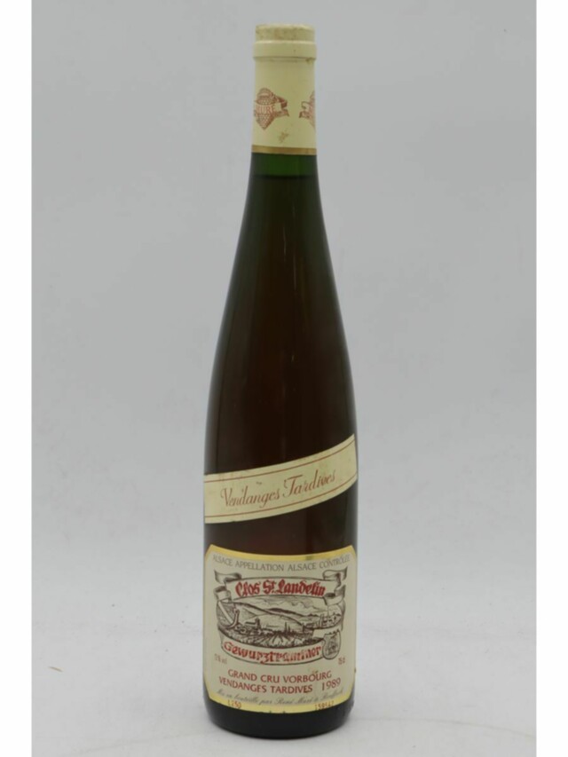 Rene Mure Clos St Landelin Alsace Grand Cru Gewurztraminer Vorbourg Vendanges Tardives, 1989