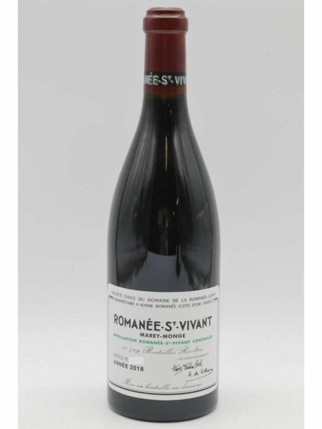 De La Romanee Conti Romanee Saint Vivant Grand Cru, 2018