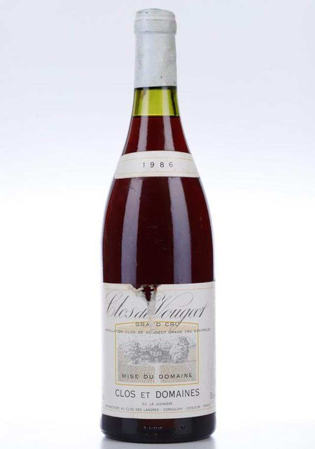 De La Juviniere, Clos Vougeot Grand Cru, 1986 , ↓ 927.0 法國紅