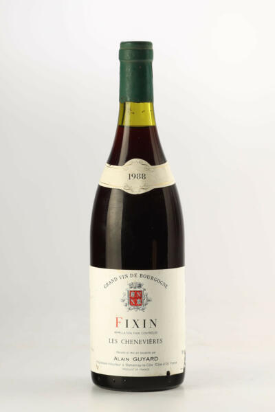Alain Guyard , Fixin Les Chenevieres (rouge) , 1988