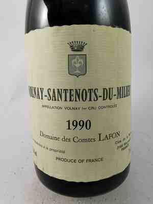 Des Comtes Lafon Volnay Santenots Du Milieu 1er Cru 1990