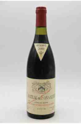 Rayas Chateau De Fonsalette Reserve Syrah 2000