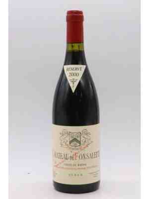 Rayas Chateau De Fonsalette Reserve Syrah 2000